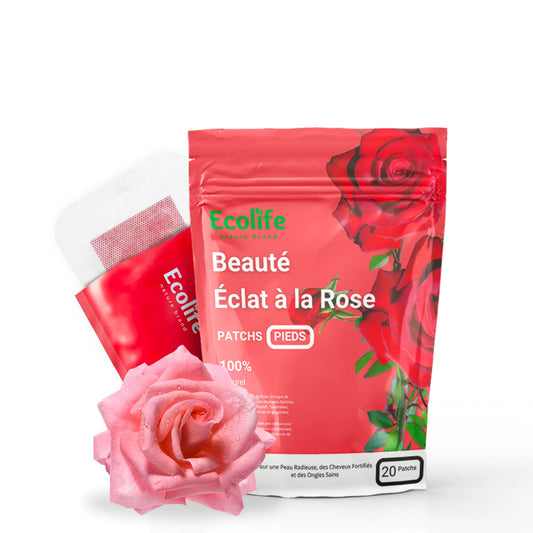 Patchs Beauté à la Rose Ecolife pour une peau éclatante